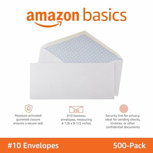#10 business envelopes 500-pack with security tint