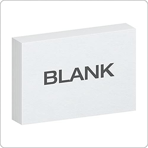 Stack of blank note cards