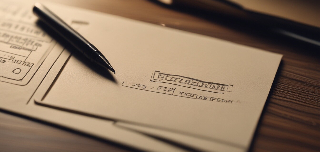 An envelope and a stamp