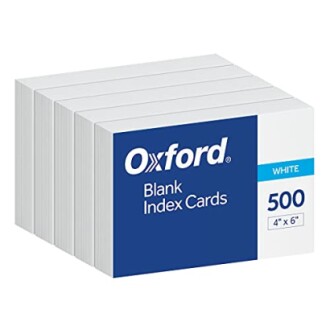 Oxford Index Cards 4 x 6 (Pack of 500)
